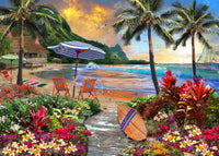Diamond Painting Hawaiian Life 38.6" x 27.6″ (98cm x 70cm) / Square with 59 Colors including 3 ABs / 103,438