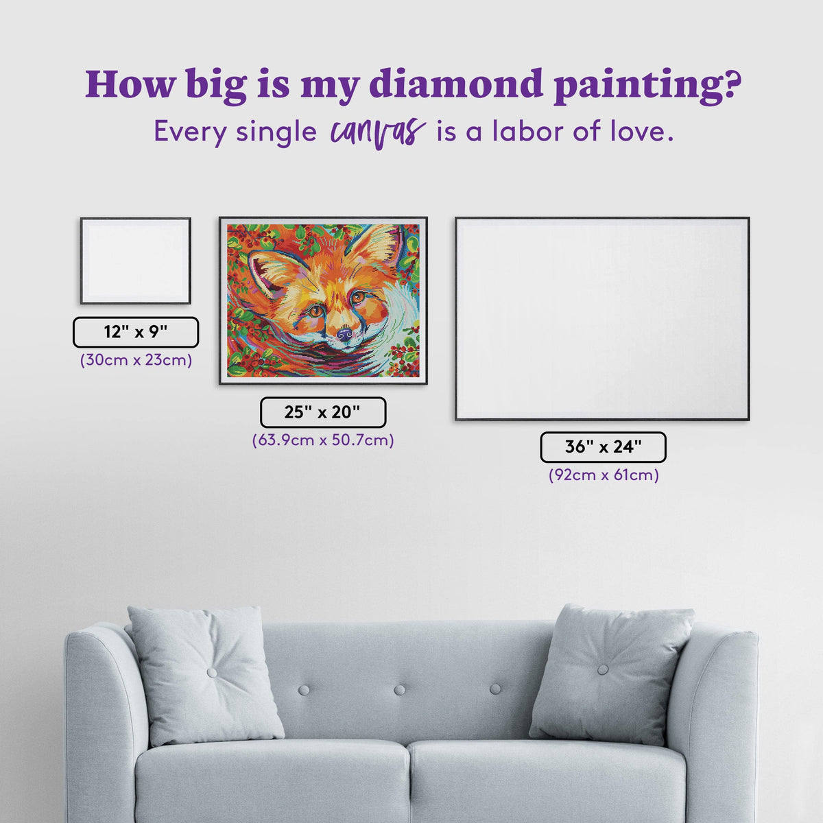 Diamond Painting Hawthorn 25" x 20" (63.9cm x 50.7cm) / Round with 45 Colors including 4 ABs / 41,268