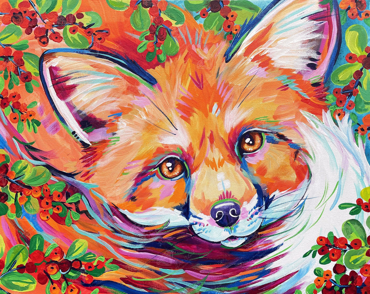 Diamond Painting Hawthorn 25" x 20" (63.9cm x 50.7cm) / Round with 45 Colors including 4 ABs / 41,268