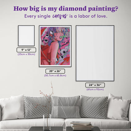 Diamond Painting Her Summoning 20" x 26" (50.7cm x 65.8cm) / Round With 60 Colors Including 5 ABs / 42,535