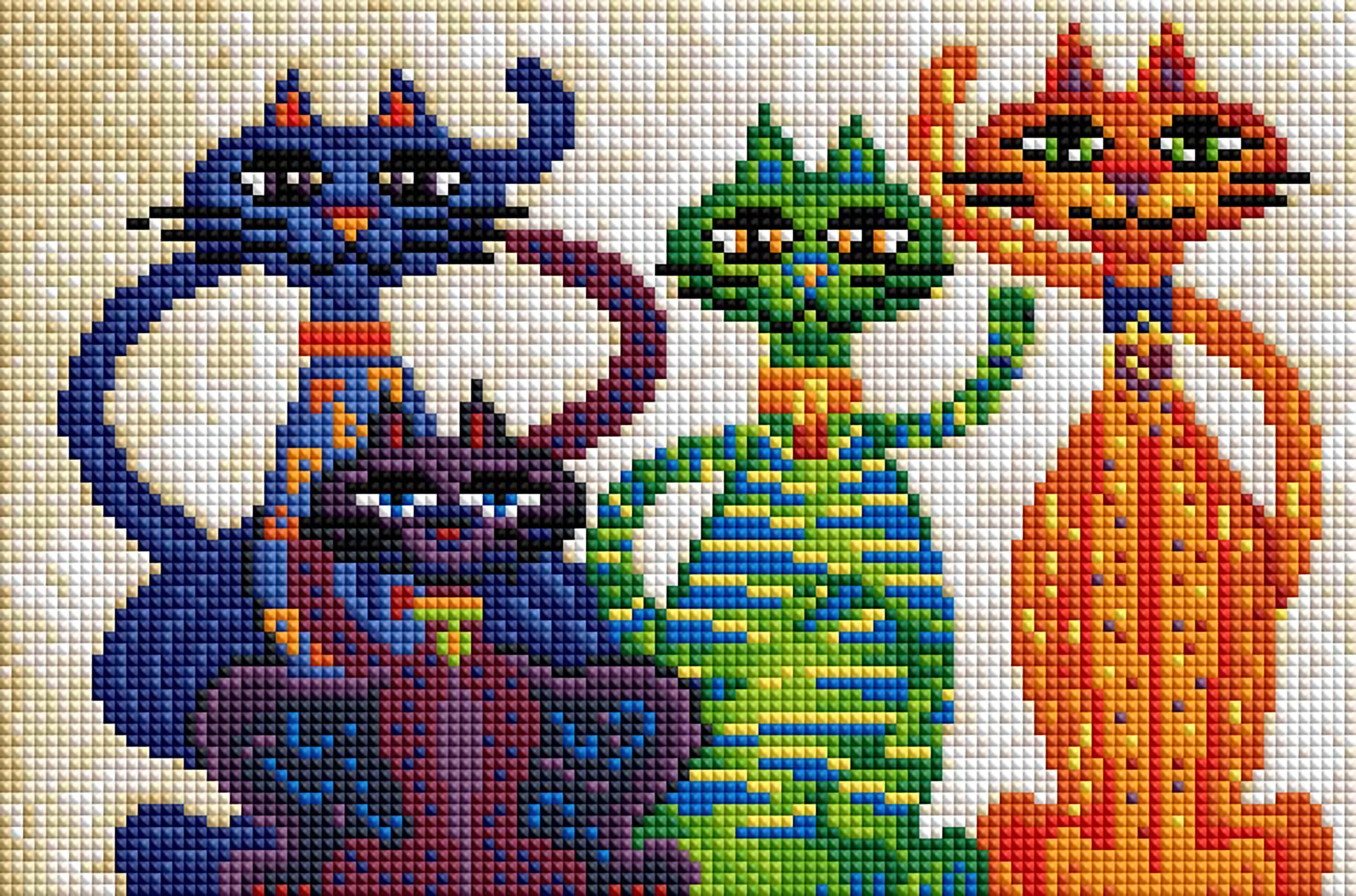 High Street Cats – Diamond Art Club