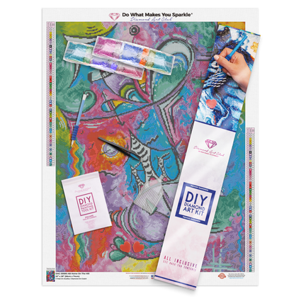 Diamond Painting Home on the Hill 22" x 29″ (56cm x 74cm) / Square with 63 Colors including 5 ABs / 64,532