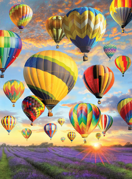 Diamond Painting Hot Air Balloon 22" x 30" (56cm x 76cm) / Square with 64 Colors including 5 ABs / 68,320