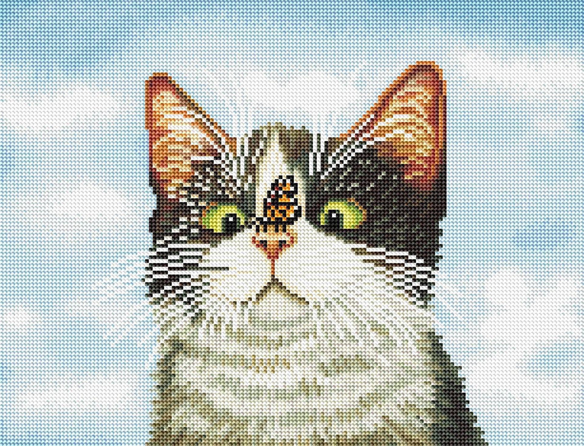 Diamond Painting Hugo Hege 17" x 13" (43cm x 33cm) / Round with 54 Colors including 3 ABs / 17,901
