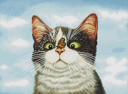 Diamond Painting Hugo Hege 27" x 20" (69cm x 51cm) / Round with 54 Colors including 3 ABs / 44,526