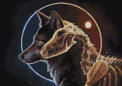 Diamond Painting I Am Light 31" x 22″ (79cm x 56cm) / Round with 36 Colors including 2 ABs / 55,917