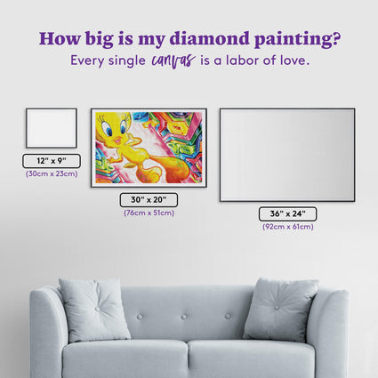 Diamond Painting It's Electric 30" x 20" (76cm x 51cm) / Square With 47 Colors Including 4 ABs / 60,501