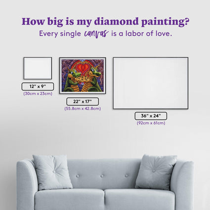 Diamond Painting It Tastes Better When We Share 22" x 17" (55.8cm x 42.8cm) / Square with 51 Colors including 4 ABs / 38,528