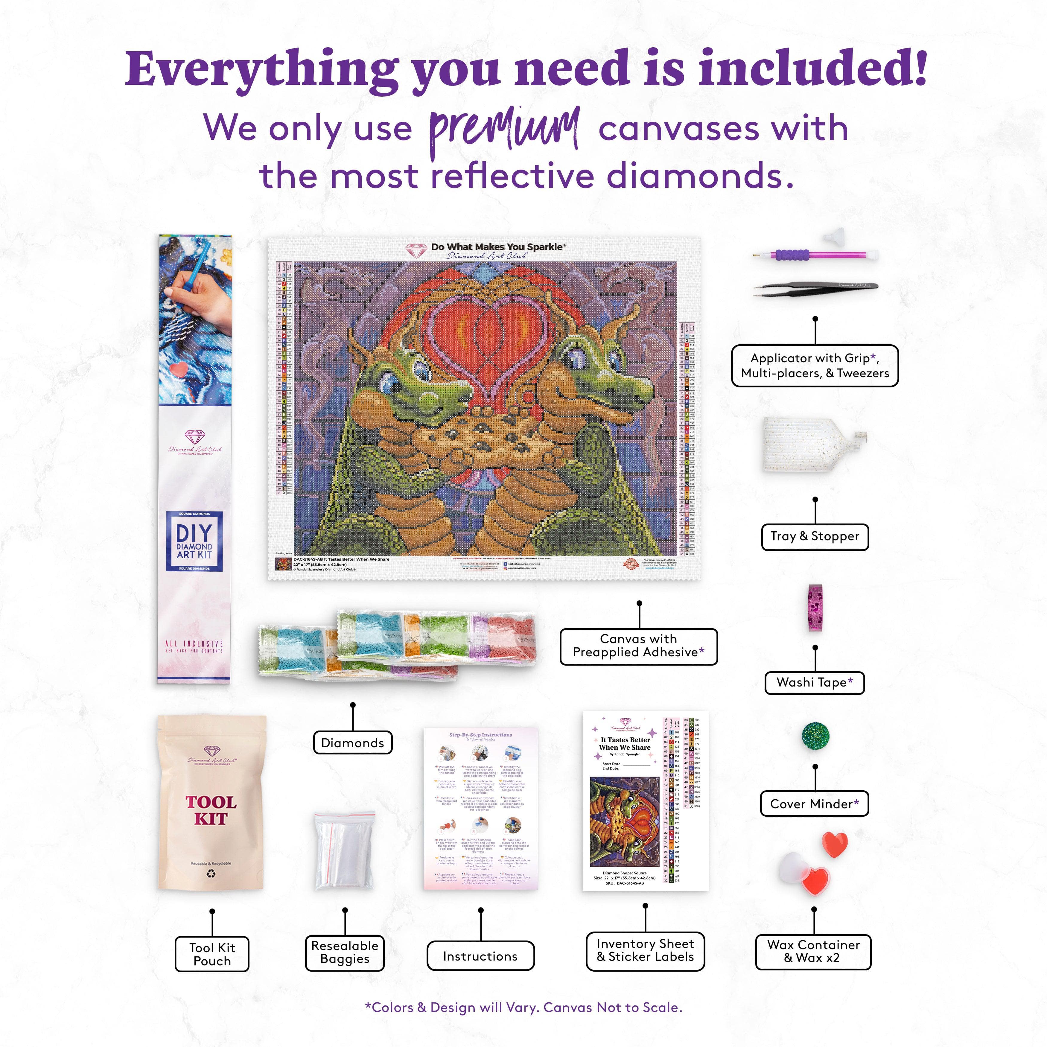 6 Surprising Benefits of Diamond Painting – Diamond Art Club, diamant  painting 