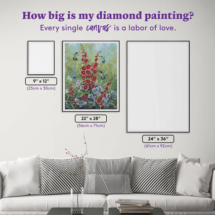 Diamond Painting Joys of Summer 22" x 28" (56cm x 71cm) / Round with 55 Colors including 4 ABs / 50,148
