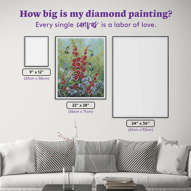 Diamond Painting Joys of Summer 22" x 28" (56cm x 71cm) / Round with 55 Colors including 4 ABs / 50,148