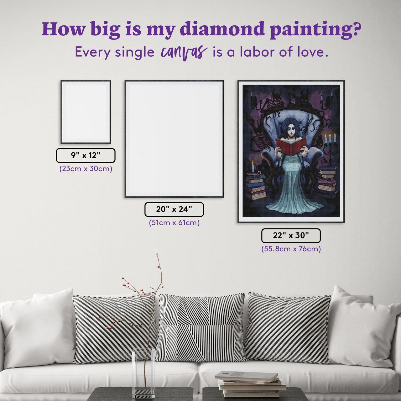 Diamond Painting Just A Story 22" x 30" (55.8cm x 76cm) / Round with 37 Colors including 2 ABs and 1 Glow in Dark Diamonds / 53,929