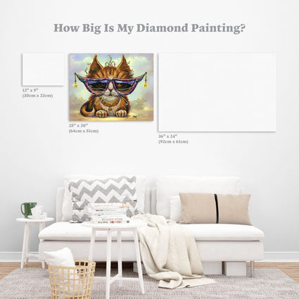 Diamond Painting Just Be 25" x 20″ (64cm x 51cm) / Square with 48 Colors including 2 ABs / 22,733