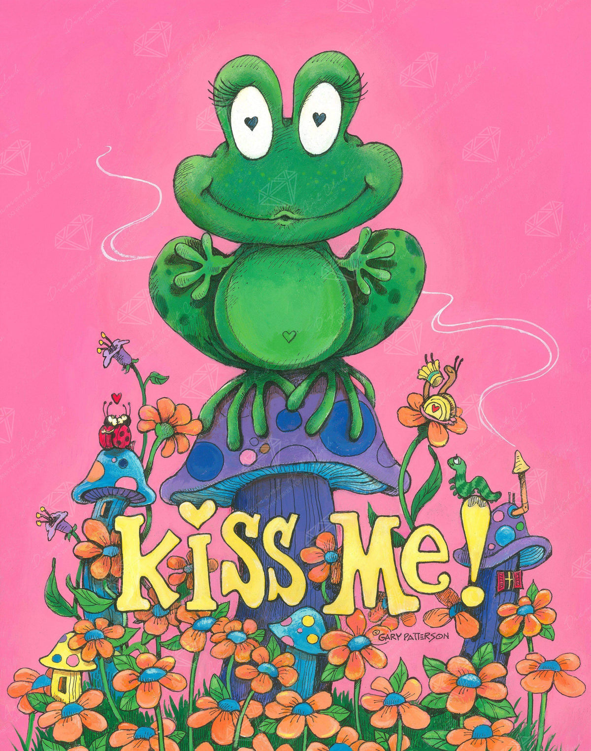 Diamond Painting Kiss Me 22" x 28″ (56cm x 71cm) / Square with 31 Colors including 4 ABs / 62,101