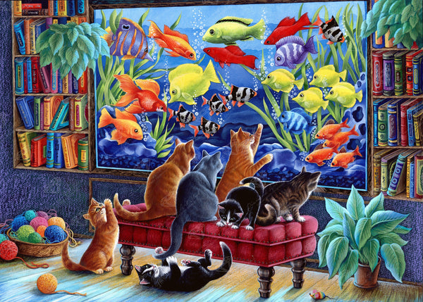 Kittens and Fish Tank – Diamond Art Club