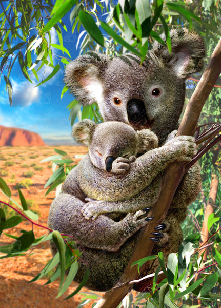 Koola And Rabbit Koala and Cub – Diamond Art Club