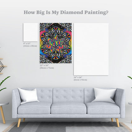 Diamond Painting Kronic Haze 22" x 28″ (56cm x 71cm) / Round with 21 Colors including 4 ABs / 50,148