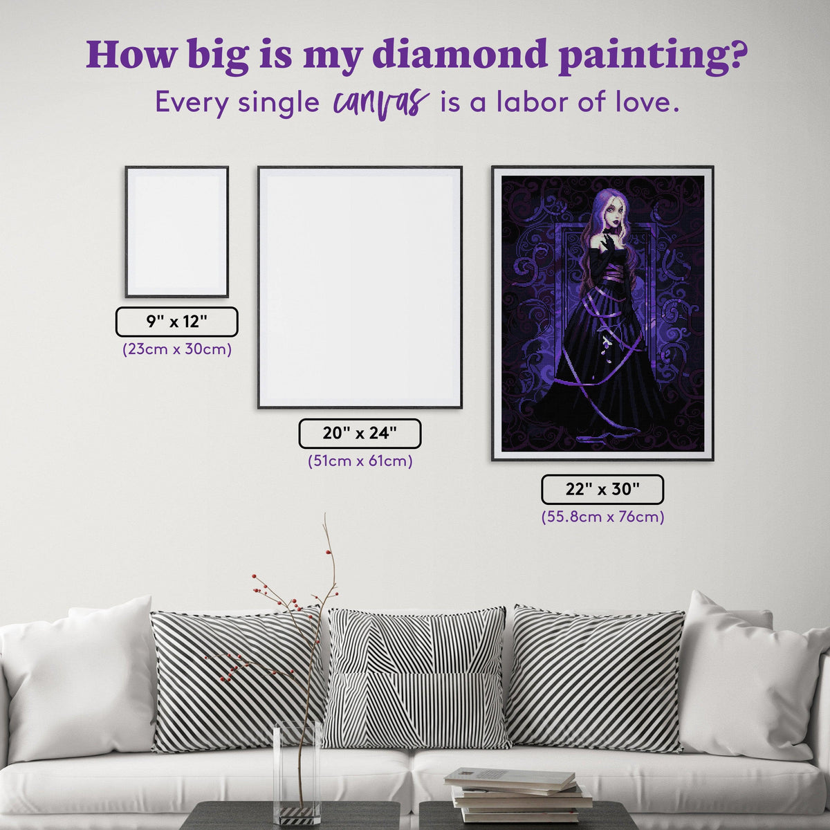 Diamond Painting Last Fallen Petals 22" x 30" (55.8cm x 76cm) / Square with 28 Colors including 2 ABs / 68,320