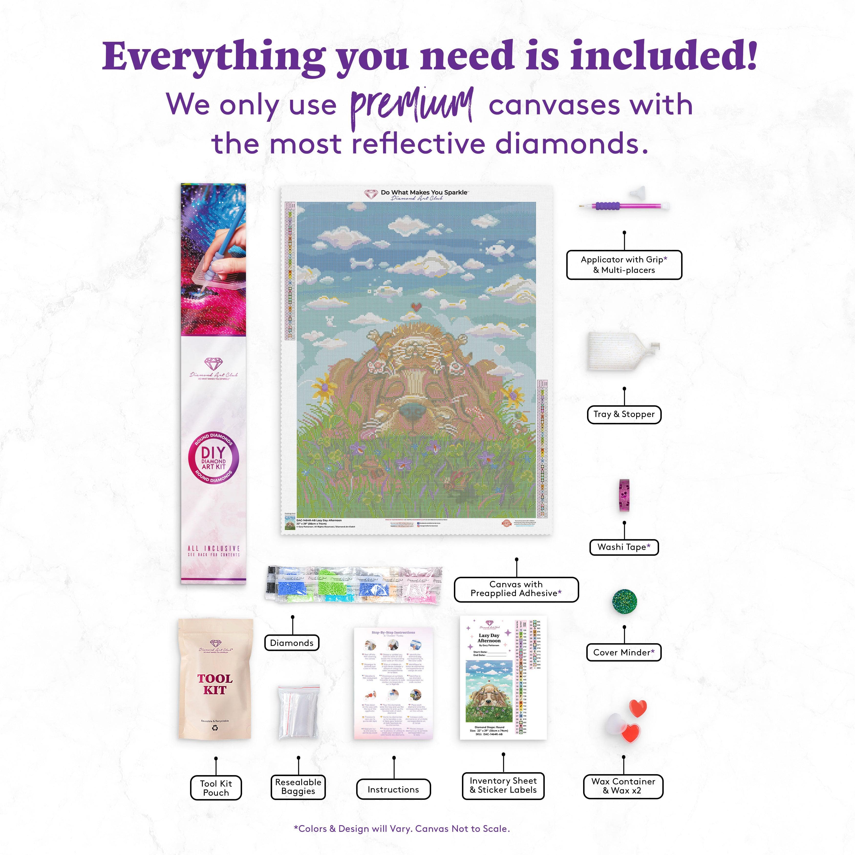 Lazy Day Afternoon Diamond Painting Kit – Diamond Art Club
