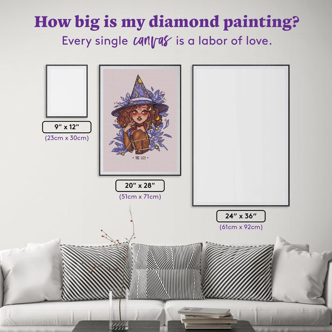 Diamond Painting Leo 20" x 28" (51cm x 71cm) / Round with 28 Colors including 4 ABs / 45,612