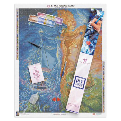 Diamond Painting Libra 27.6" x 34.7″ (70cm x 88cm) / Square with 65 Colors including 4 ABs / 96,673