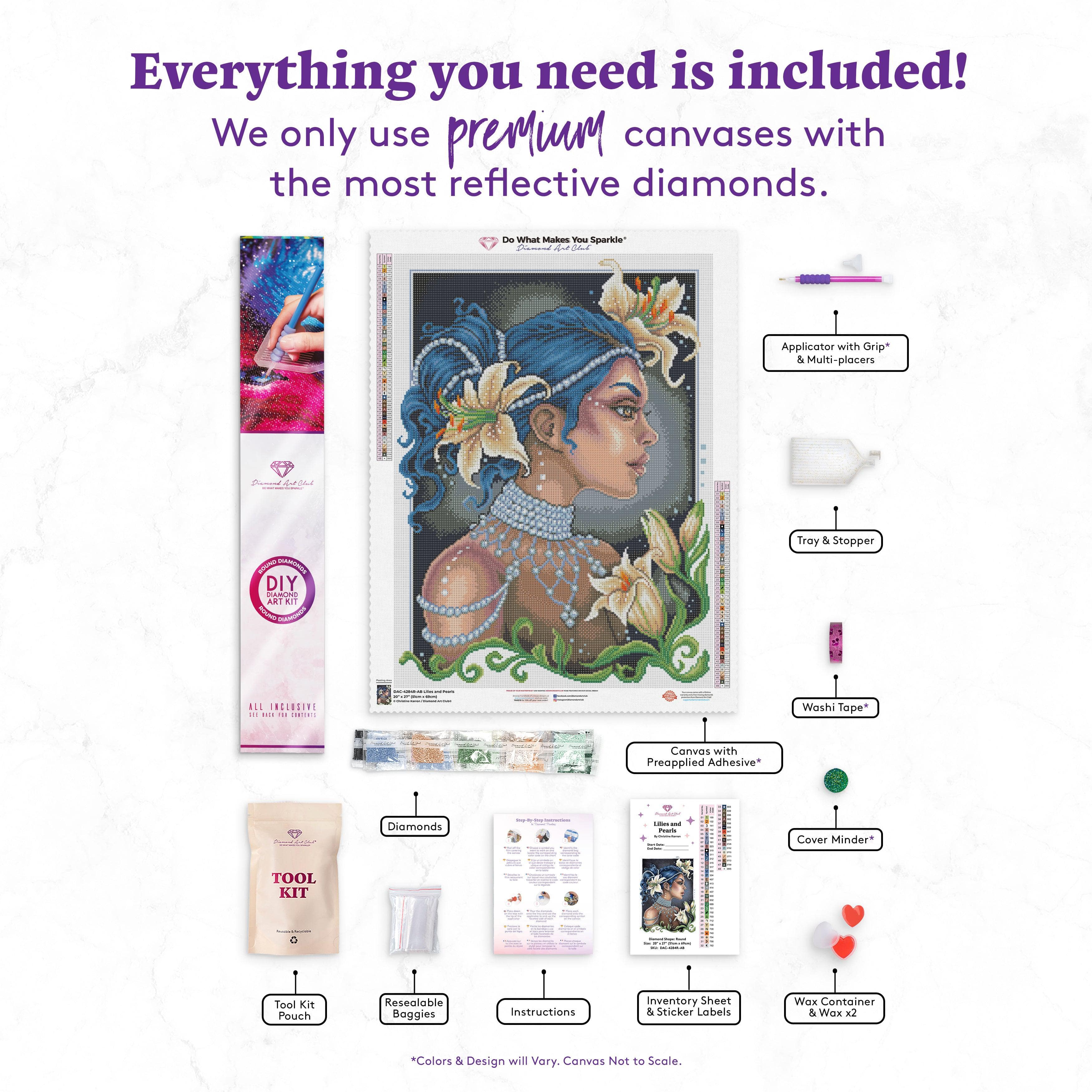 Diamonds&PearlsBox Set1000個限定！ Lilies and Pearls – Diamond Art Club