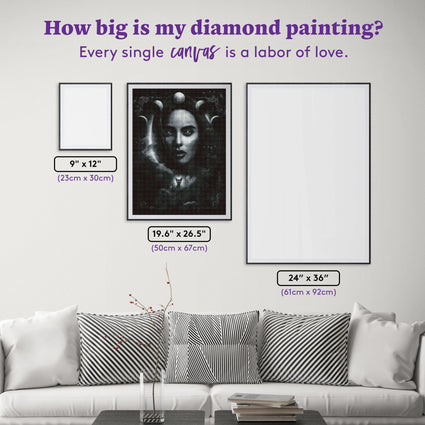 Diamond Painting Lilith 19.6" x 26.5" (50cm x 67cm) / Square With 14 Colors / 54,000