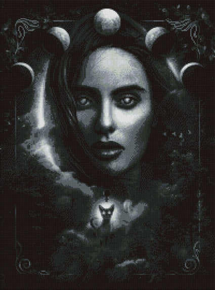 Diamond Painting Lilith 19.6" x 26.5" (50cm x 67cm) / Square With 14 Colors / 54,000