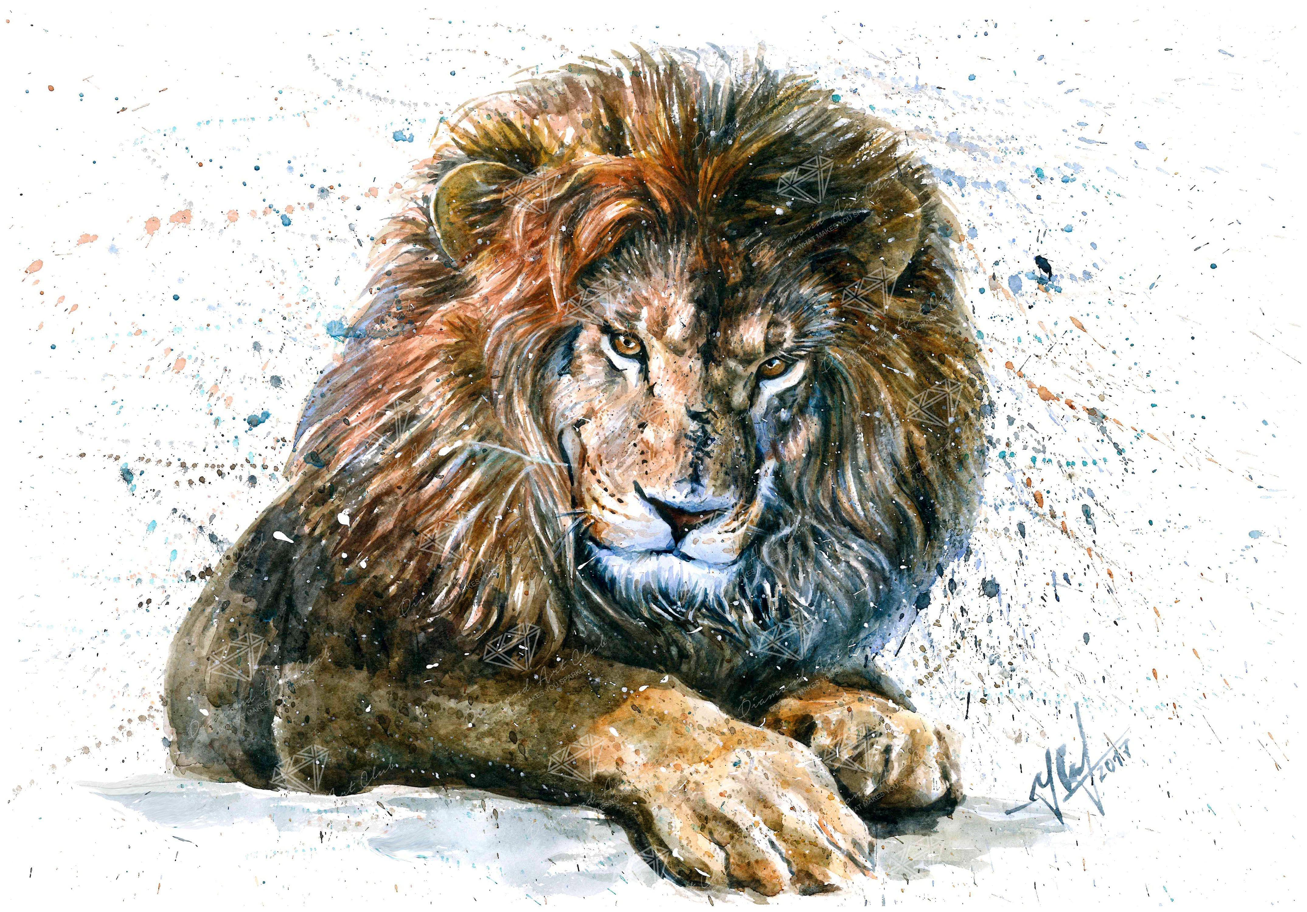 Lion Watercolor Painting lion-watercolor-painting