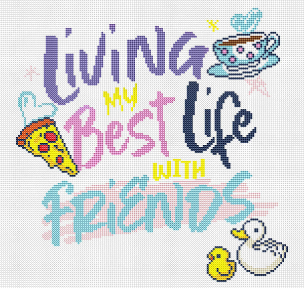 Living My Best Life with Friends Diamond Painting Diamond Art Club®