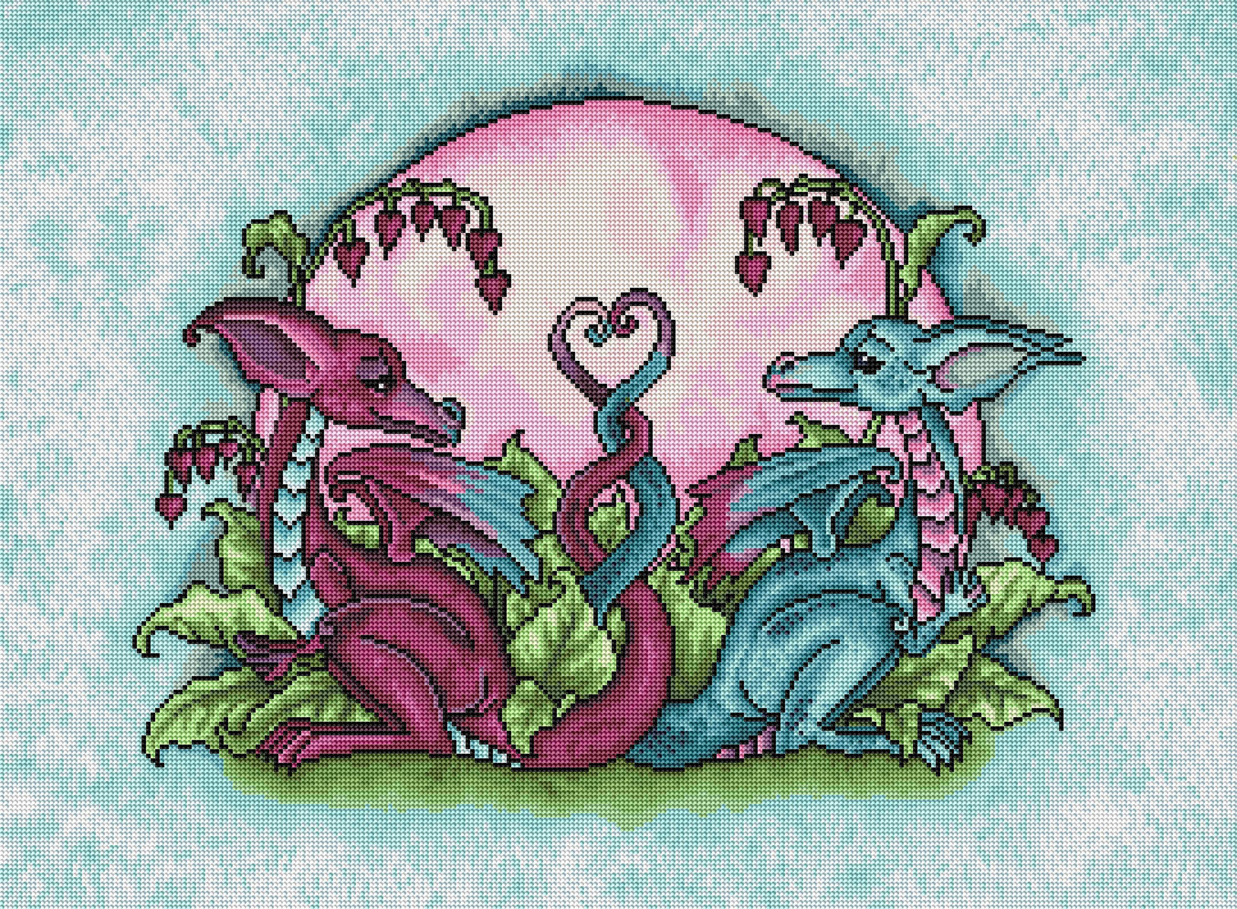 Love Dragons Diamond Painting Kit – Diamond Art Club
