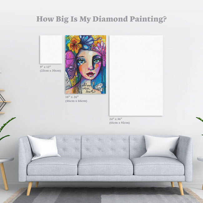 Diamond Painting Love That 18" x 26″ (46cm x 66cm) / Round with 57 Colors including 4 ABs / 48,303