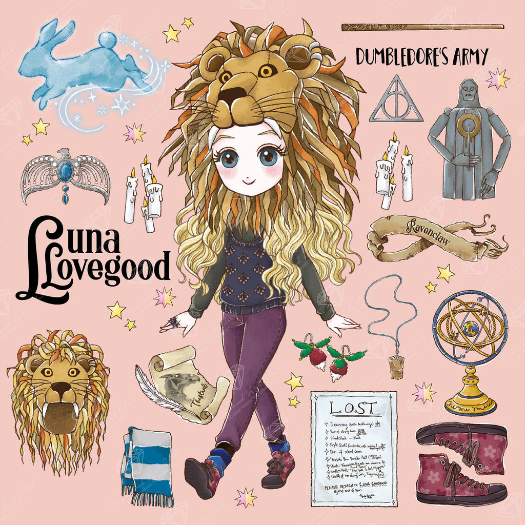 Luna Lovegood™ - Magical — 27.6 x 27.6″ (70cm x 70cm) / Square With 59  Colors Including 4 ABs / 76,729