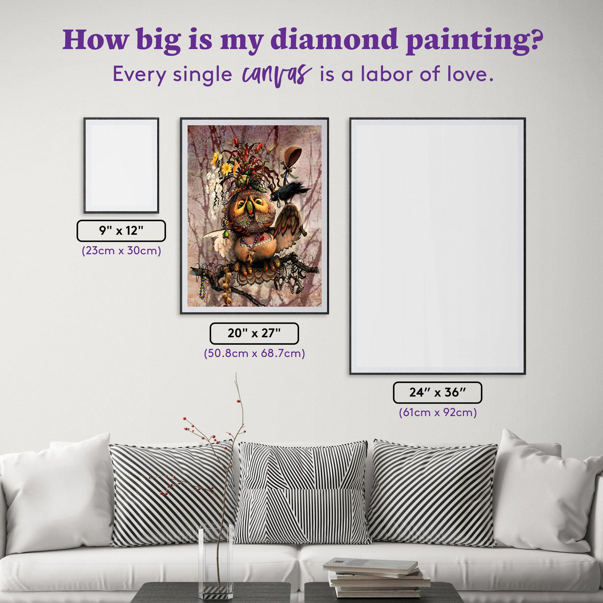 Diamond Painting MAE MAE - don't give me no sass! 20" x 27" (50.8cm x 68.7cm) / Square with 59 Colors including 4 ABs and 1 Iridescent Diamonds / 56,304