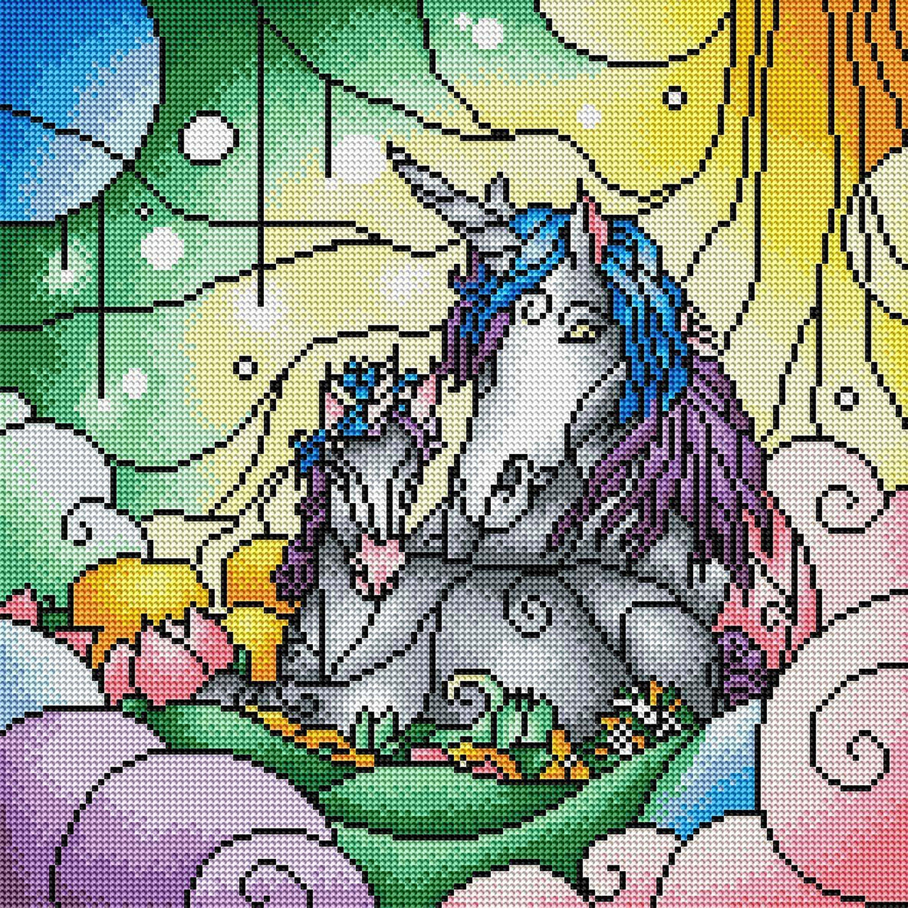 Diamond Painting Magical Mama 16.5" x 16.5" (42cm x 42cm) / Round With 34 Colors Including 1 AB and 1 Special Diamond / 21,877