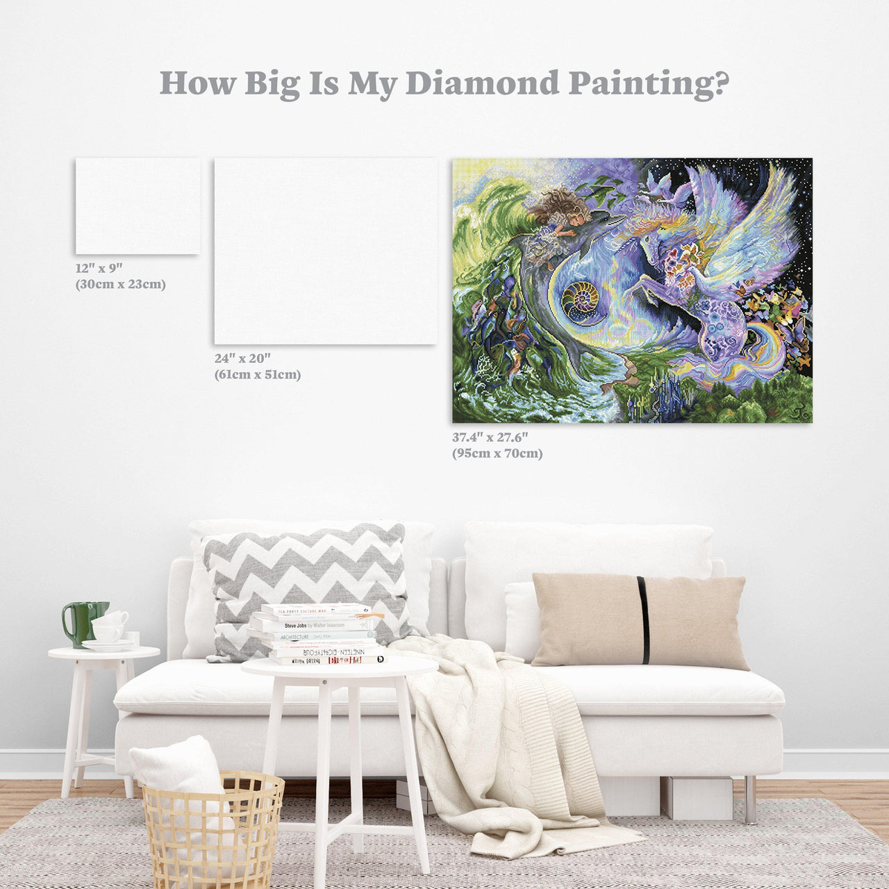 Diamond Painting Magical Meeting 37.4" x 27.6″ (95cm x 70cm) / Square with 61 Colors including 4 ABs / 104,427