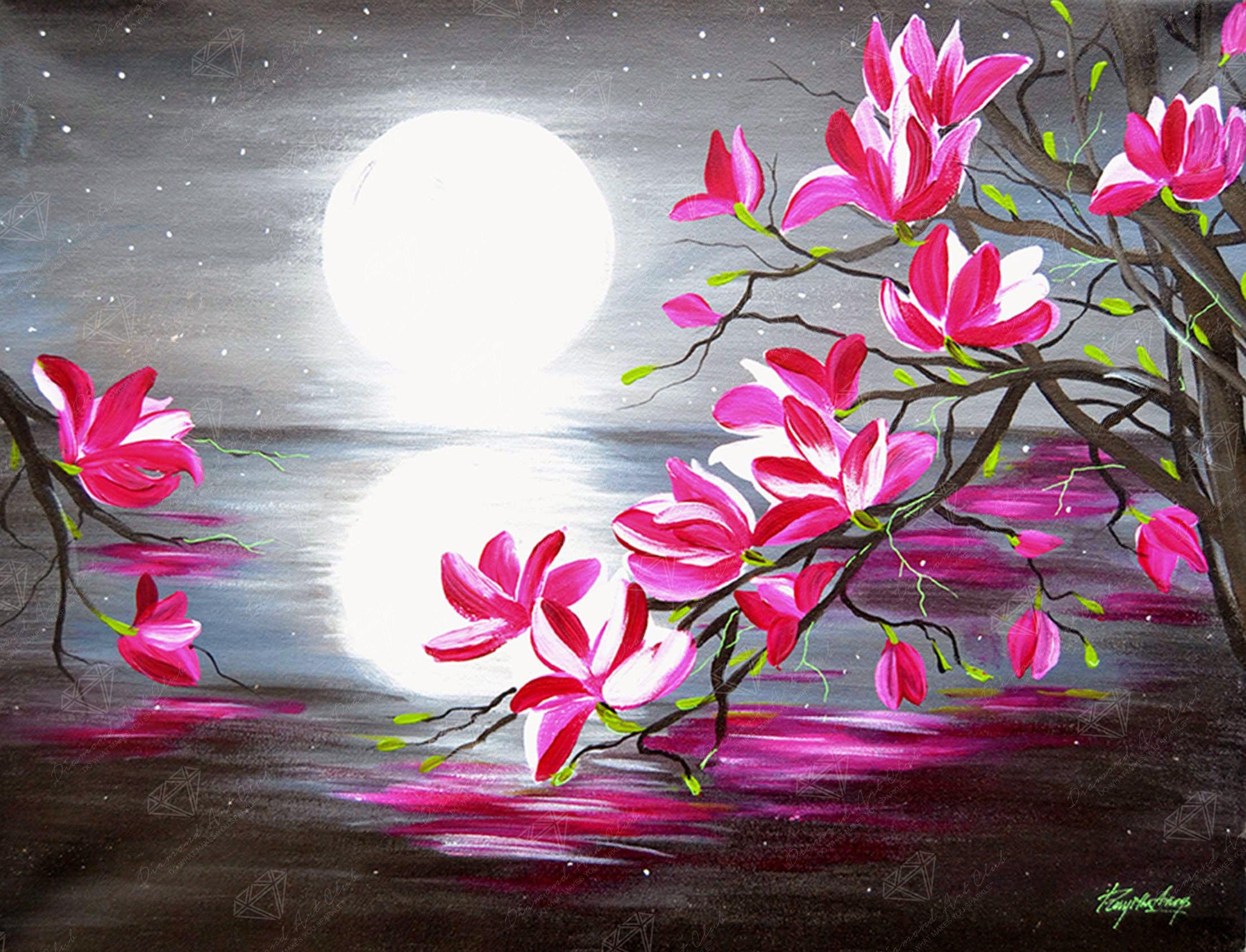 Magnolia Moon Diamond Painting Kit – Diamond Art Club