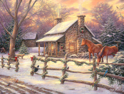 Diamond Painting Marianne's Winter Hideaway 29" x 22" (74cm x 56cm) / Square With 57 Colors Including 4 ABs / 64,532