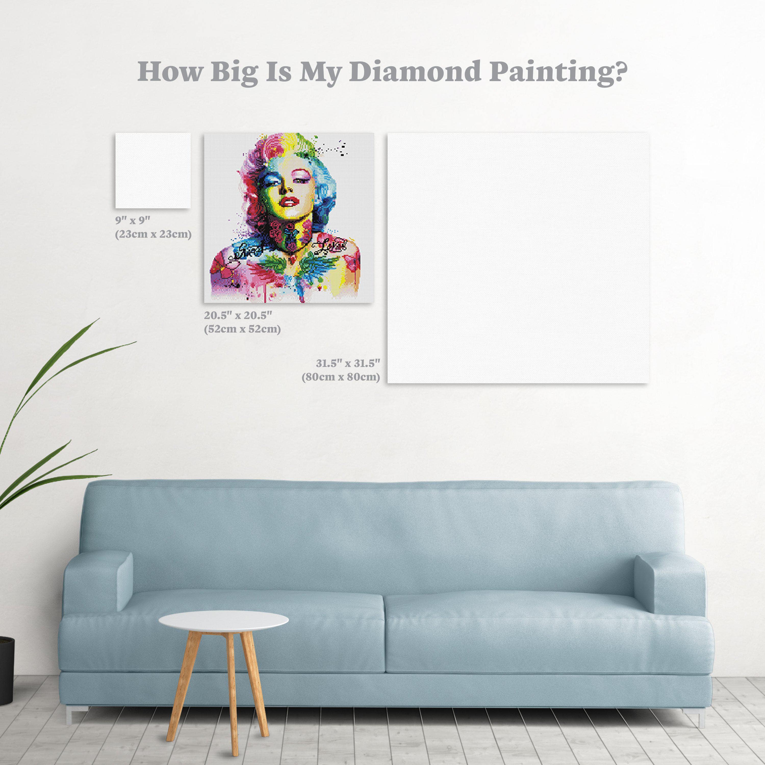  Modern Merch Marilyn Monroe Diamond Painting Kits for Adults,  Large DIY Marilyn Monroe Diamond Art, Arts and Crafts for Adults, Full  Round Drill 17x13 Paint by Numbers Marilyn Monroe Decor 
