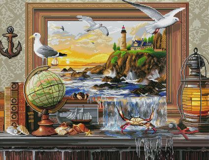Diamond Painting Marine to Life 36.2" x 27.6″ (92cm x 70cm) / Square with 61 Colors including 2 ABs / 101,102