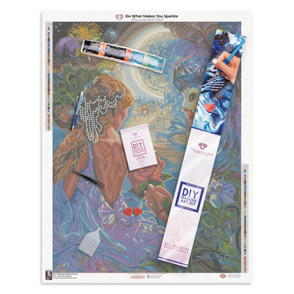 Diamond Painting Masque of Love 27.6" x 36.6″ (70cm x 93cm) / Square with 58 Colors including 3 ABs