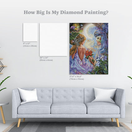 Diamond Painting Masque of Love 27.6" x 36.6″ (70cm x 93cm) / Square with 58 Colors including 3 ABs