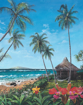 Diamond Painting Maui Morning 22" x 28" (55.7cm x 70.6cm) / Round with 54 Colors including 4 ABs / 50,148