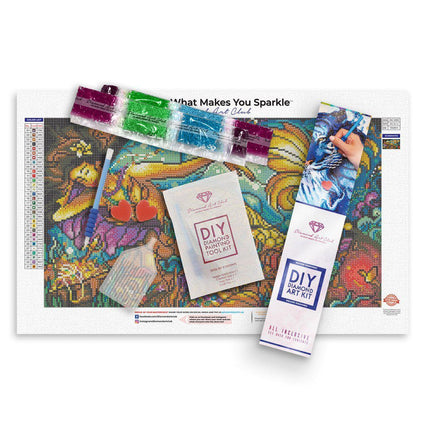 Diamond Painting Mer de Lis 11.0" x 19.7" (28cm x 50cm) / Square With 31 Colors / 21,560