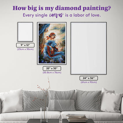 Diamond Painting Mercury 20" x 30" (50.8cm x 76cm) / Square with 58 Colors including 2 ABs and 2 Fairy Dust Diamonds / 62,220
