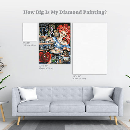 Diamond Painting Mixing Magic 22" x 29″ (56cm x 74cm) / Square with 50 Colors including 2 ABs