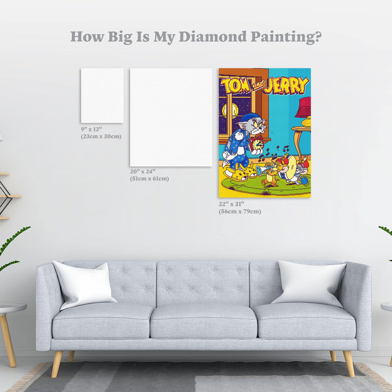Diamond Painting Morning Music 22" x 31″ (56cm x 79cm) / Round With 25 Colors Including 4 ABs / 55,919