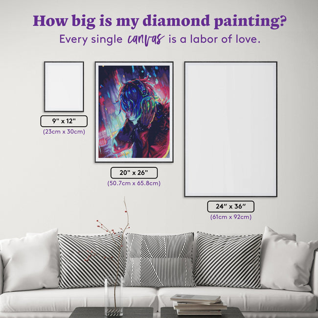Diamond Painting Muted Sound 20" x 26" (50.7cm x 65.8cm) / Round with 41 Colors including 4 ABs / 42,535