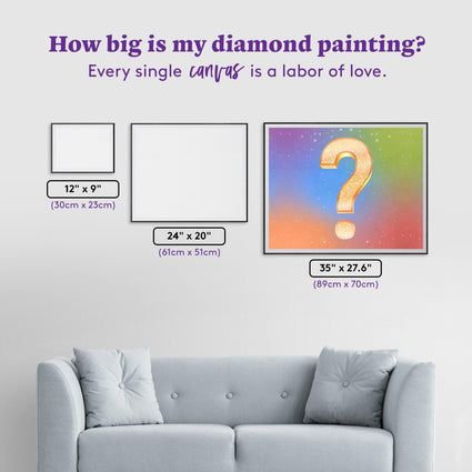 Diamond Painting Mystery Kit #37 - Landscape (Destination) 35" x 27.6" (89cm x 70cm) / Square With 67 Colors Including 6 ABs / 100,317