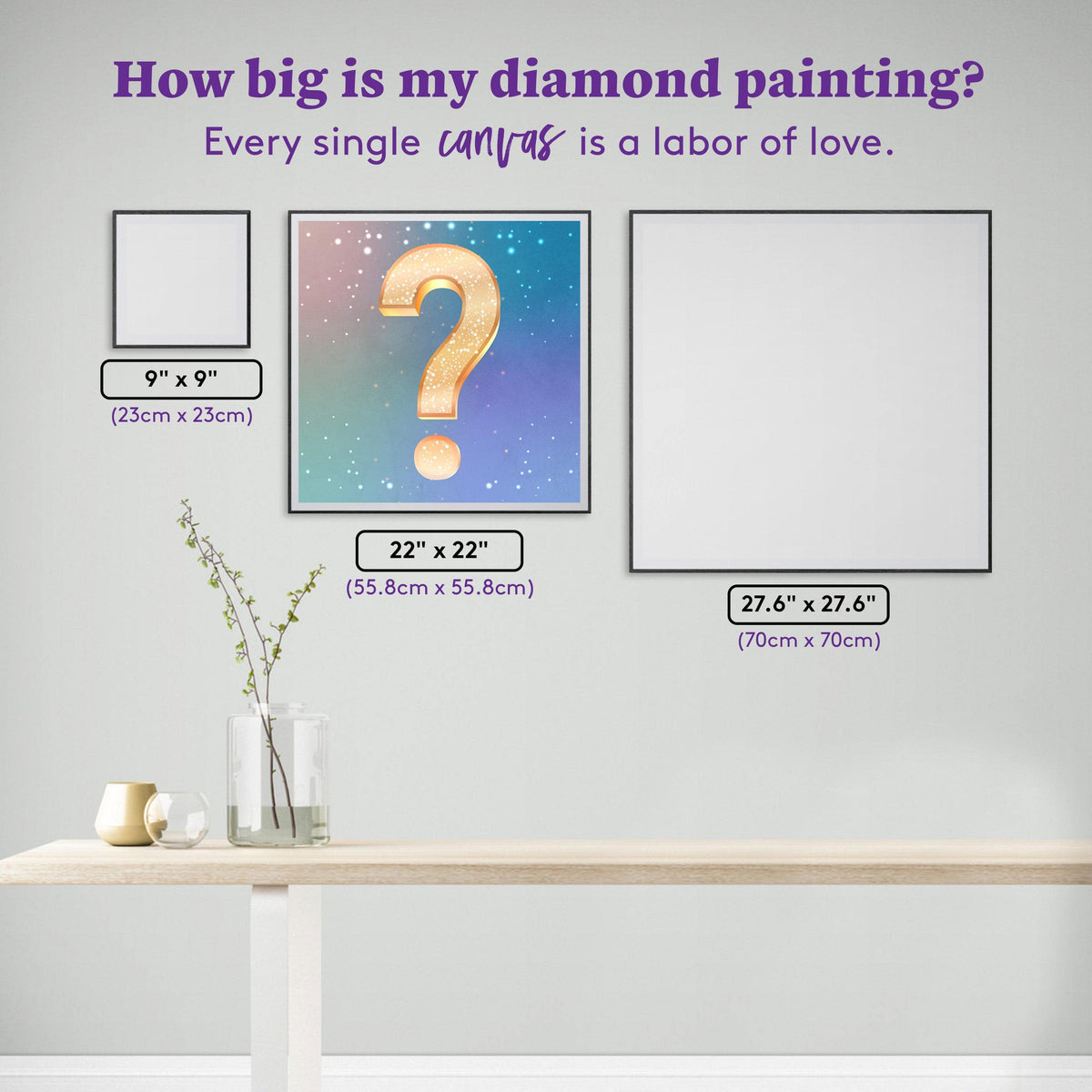 Diamond Painting Mystery Kit #38 - Abstract (Animal) 22" x 22" (55.8cm x 55.8cm) / Square with 48 Colors including 4 ABs / 50,176